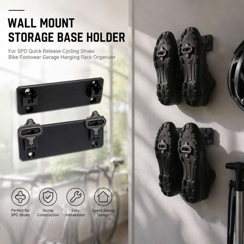 Cycling Gear Wall Storage - 차고 벽걸이형 마운트 베이스 SPD 퀵