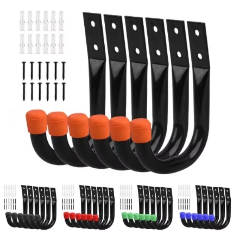 Cycling Gear Wall Storage - 6 개/대 자전거 벽 마운트 후크
