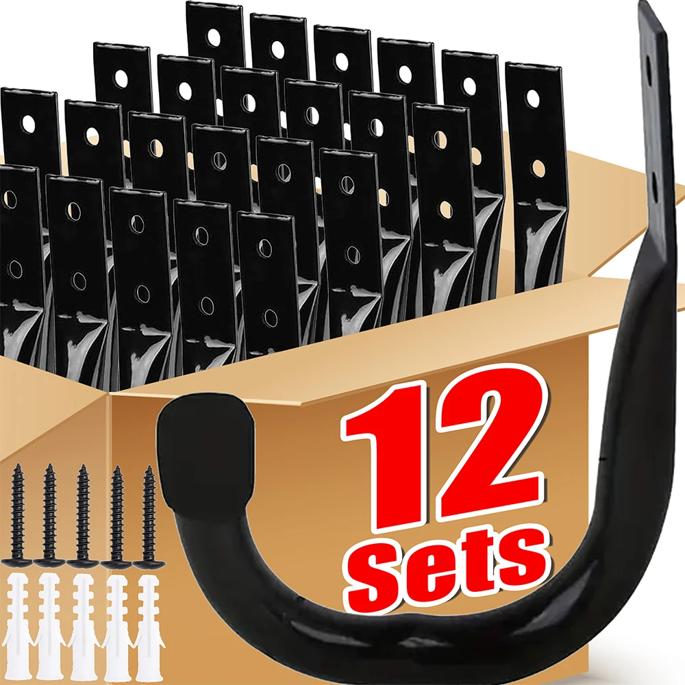 Cycling Gear Wall Storage - 자전거 벽걸이 J형 후크 가정용 차고