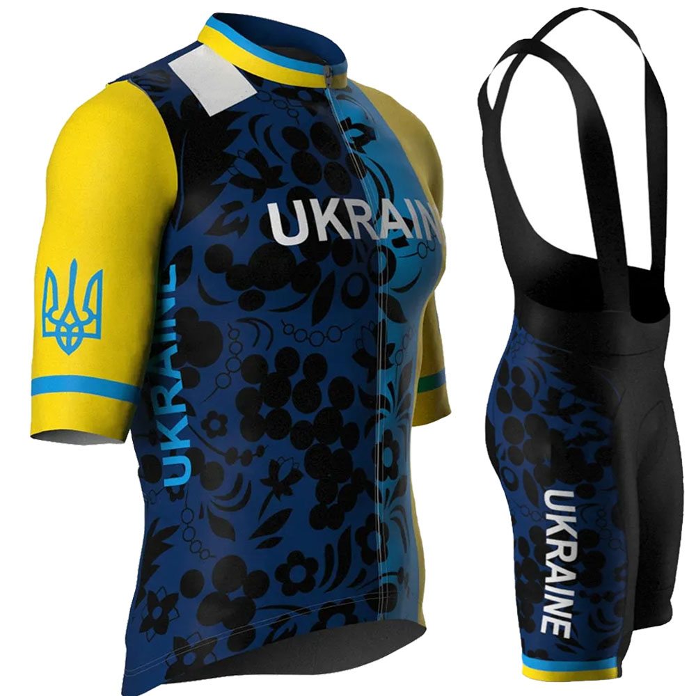 Padded Cycling Shorts - 우크라이나 국가대표팀 2026 사이클링 저지 세트