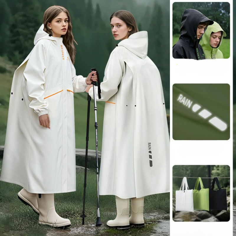 두꺼운 방수 오토바이 레인코트, 성인 남녀용 풀커버리지 - Cycling Gear For Rain 리뷰 및 가격