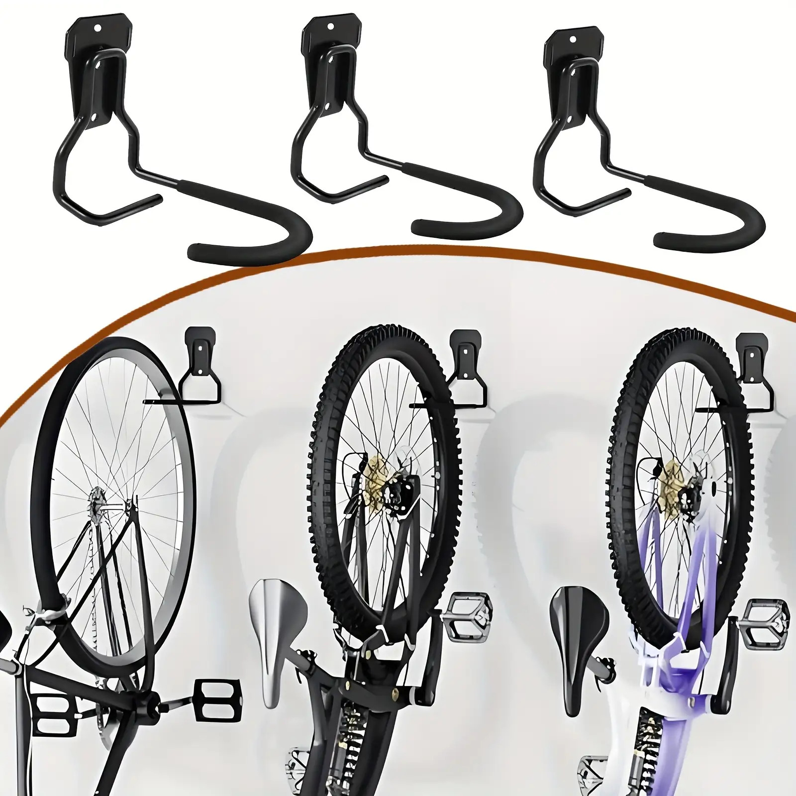 자전거 벽걸이 후크 조절 가능한 자전거 주차 랙 도로  - Cycling Gear Wall Organizer 리뷰 및 가격