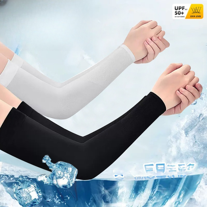 2pcs 아이스 실크 팔 슬리브, 남성 여성을 위한 통 - Cycling Protective Gear 리뷰 및 가격