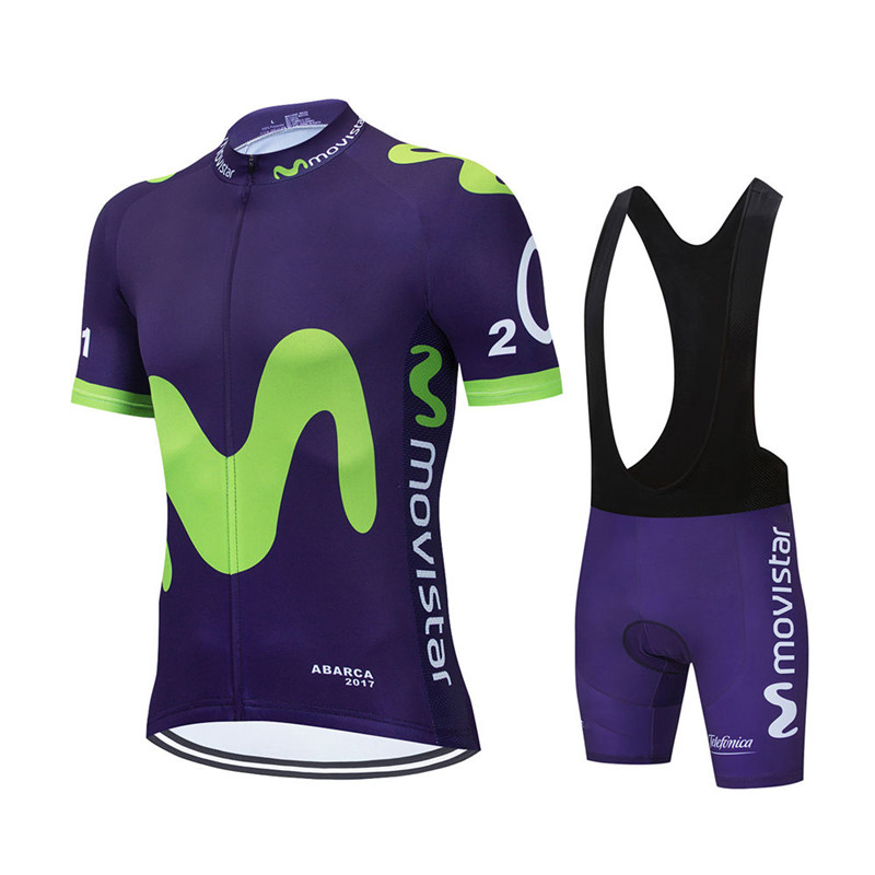 Movistar-신제품 팀 사이클링 저지 세트 MTB  - Cycling Gear Waterproof 리뷰 및 가격