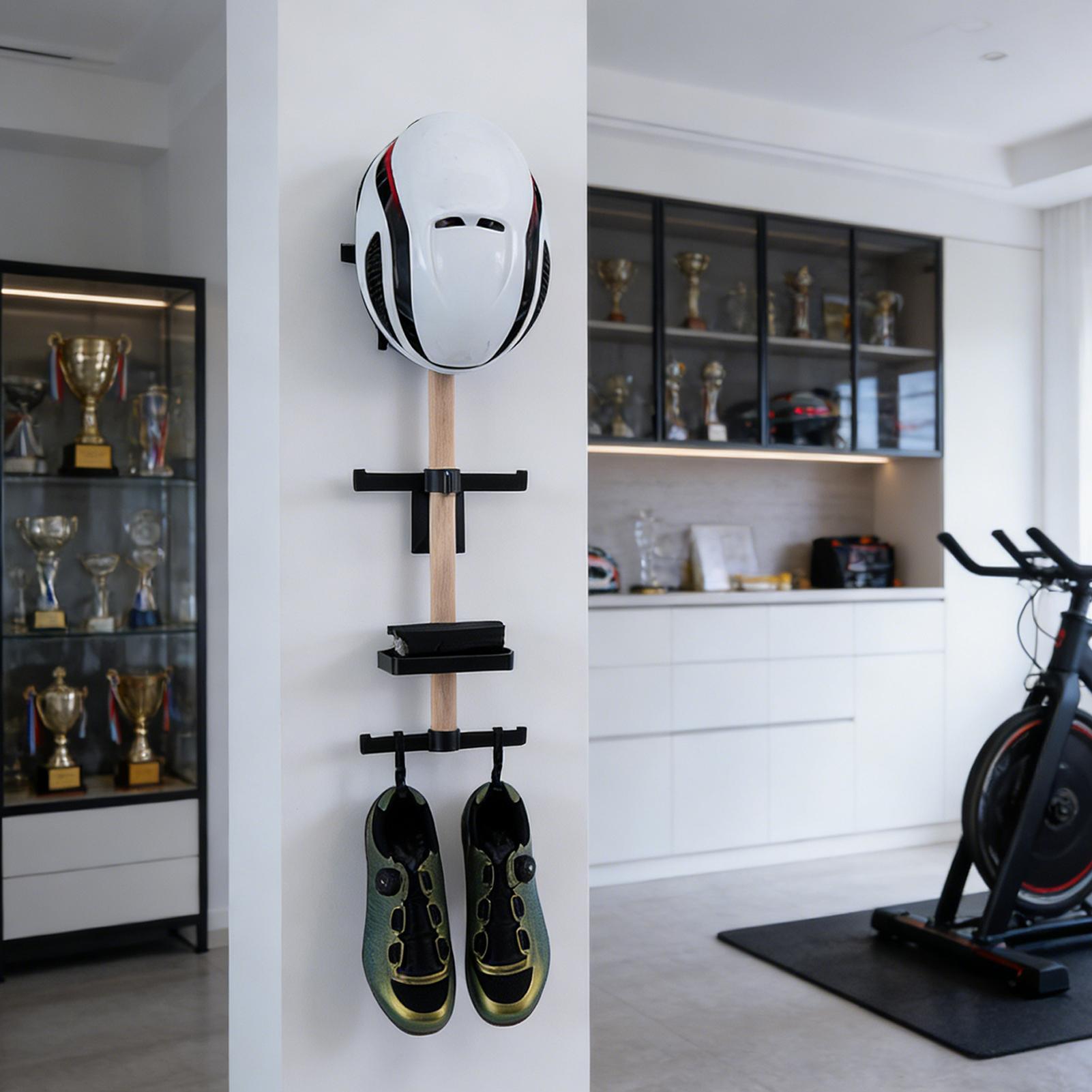 수직 자전거 기어 정리대, 벽걸이형 자전거 액세서리,  - Cycling Gear Wall Organizer 리뷰 및 가격