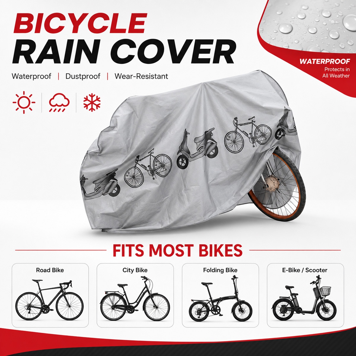 PINMOAP 범용 자전거 레인 커버 방수 야외 자전거 - Cycling Gear For Rain 리뷰 및 가격