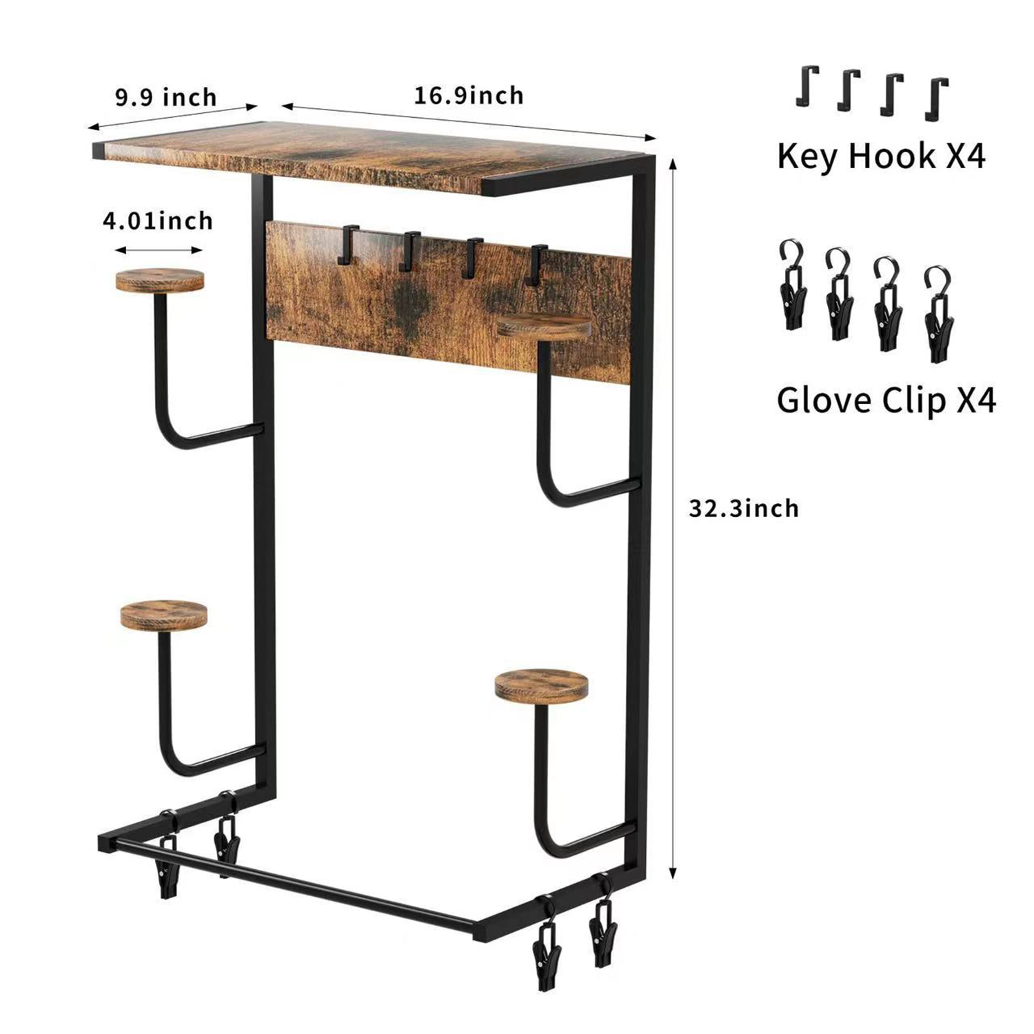 오토바이 헬멧 홀더, 4개의 장갑 칩 및 후크가 있는  - Cycling Gear Wall Organizer 리뷰 및 가격